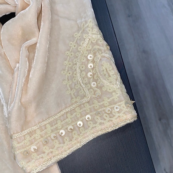 Women’s Calypso St. Barth Cream Velvet Tunic - Picture 5 of 9